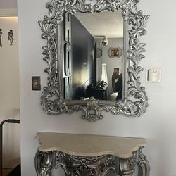 Console Table And Mirror