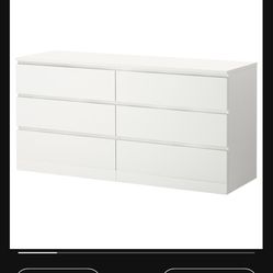 6-drawer dresser, white,