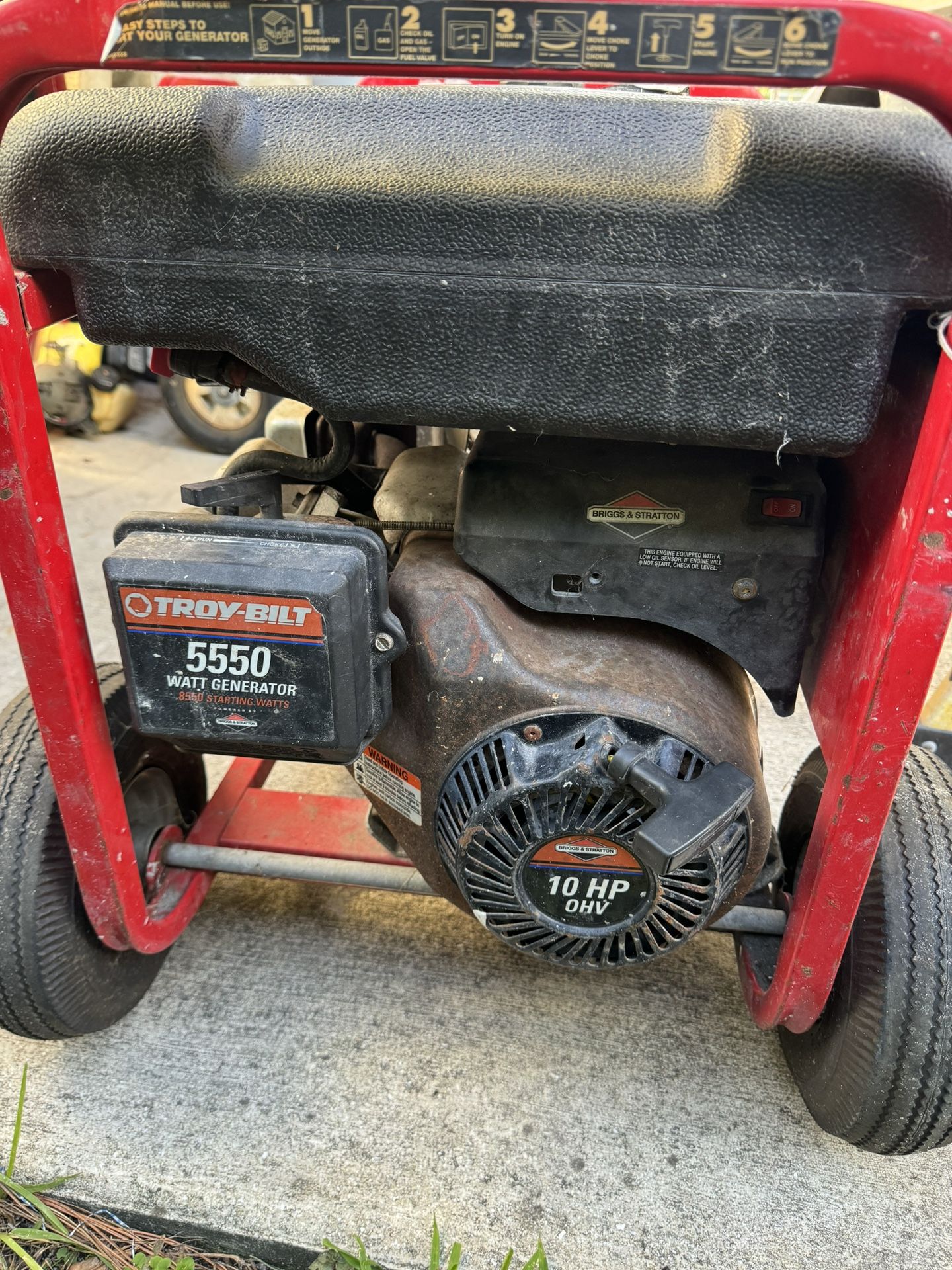 5500 Watt Troy Bilt Generator