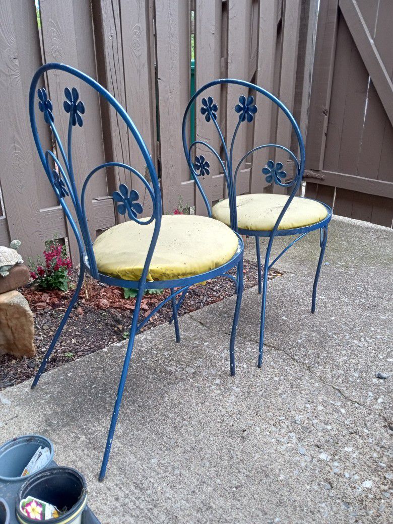 Patio Chairs-Bistro-Wrought Iron