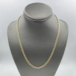 10KT YELLOW GOLD 20” ROLEX LINK CHAIN 5.0MM 11.6GR