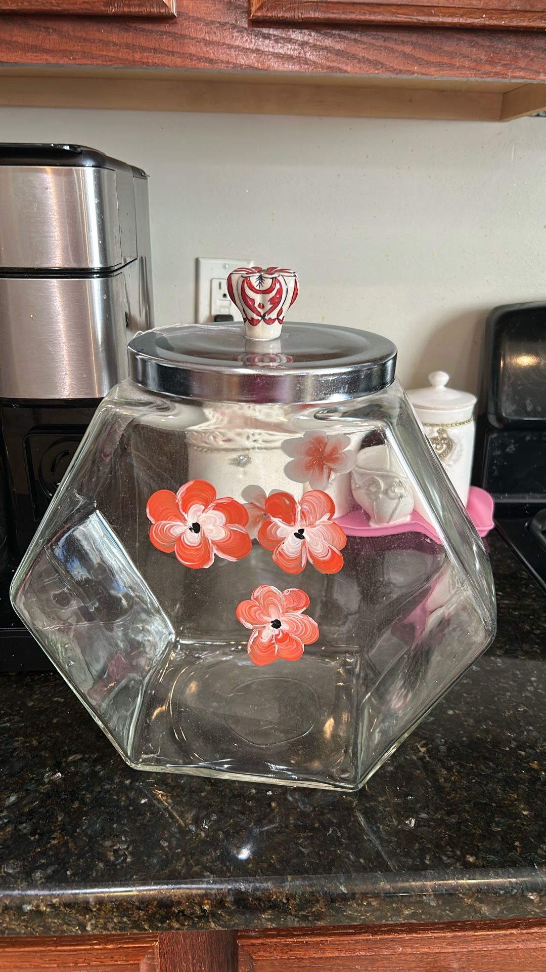 Beautiful! Antique Vintage Glass Storage Container