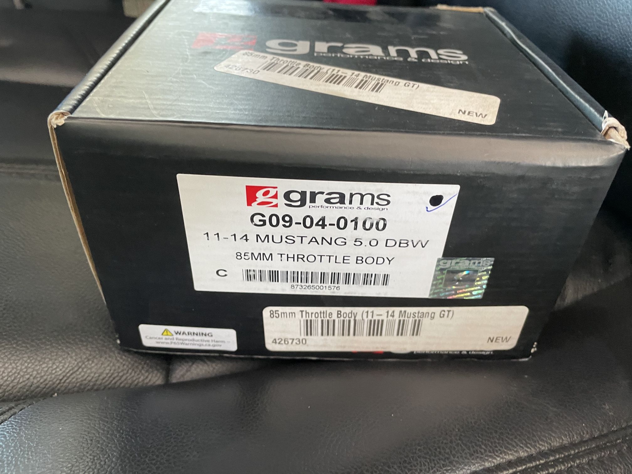 11-14 Mustang 5.0 Dbw 85mm Throttle Body