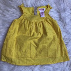OshKosh Genuine Baby 6M toddler girl dress, yellow