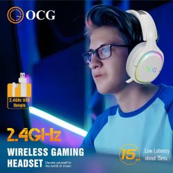 Black Wireless Gaming Headset for PS4 PS5 Mac PC, Bluetooth Gaming Headphones with Microphone Noise Canceling,2.4G USB & Type C Dongle for Nintendo Sw