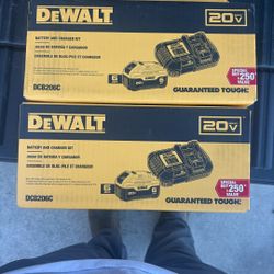20 V Dewalt Battery And Charger Brand New 