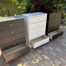 All New White Chest 5-Drawer Dresser