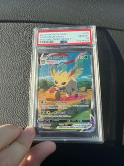 Leafeon VMAX Alt Art evolving skies PSA 10
