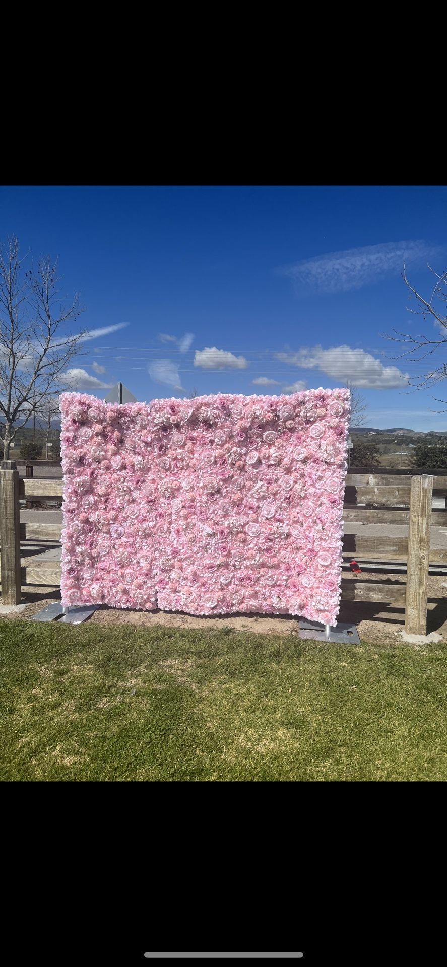 Pink Flower Wall8x8
