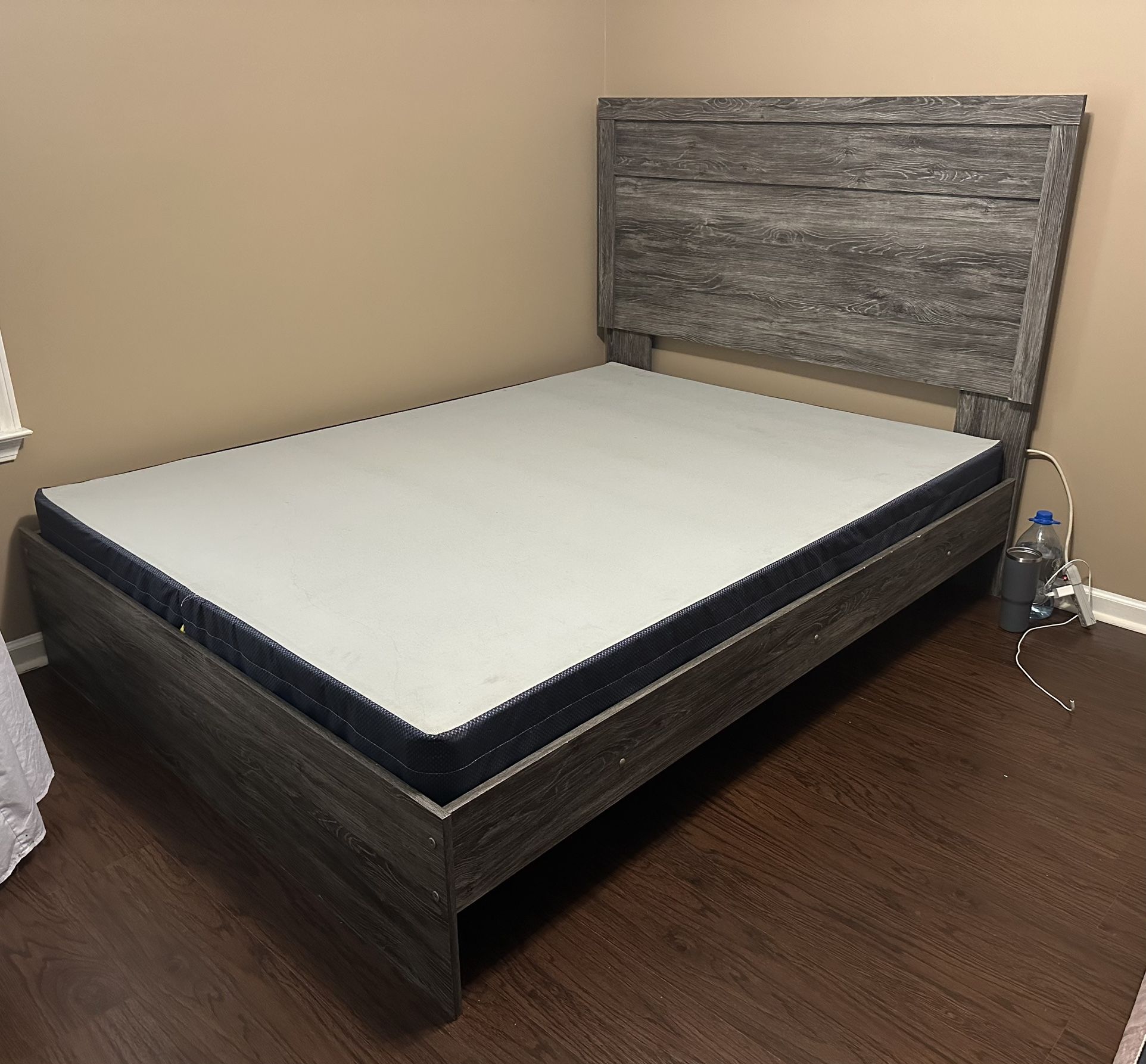 Ashley Furniture Bed Frame + Box Spring