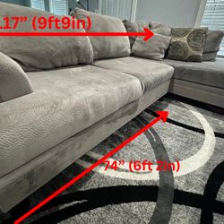 Large sectional L Shaped 2 Piece 