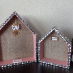 Set Of Bling House Shelves Barbie Pink Home Barbiehouse
