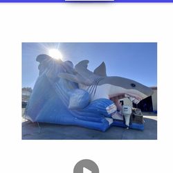 Massive Shark Jumper Slide!