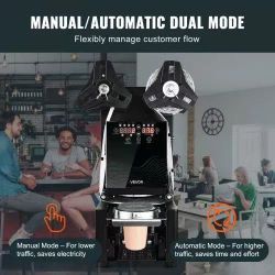 247&Fully Automatic Cup Sealing Machine, 500-650 Cups/H, Cup Sealer Machine for 190 mm Tall & 90/95 mm Cup, Electric Tea Sealer with Digital Control L