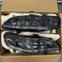 98-02 Honda Accord Smoked Headlights 