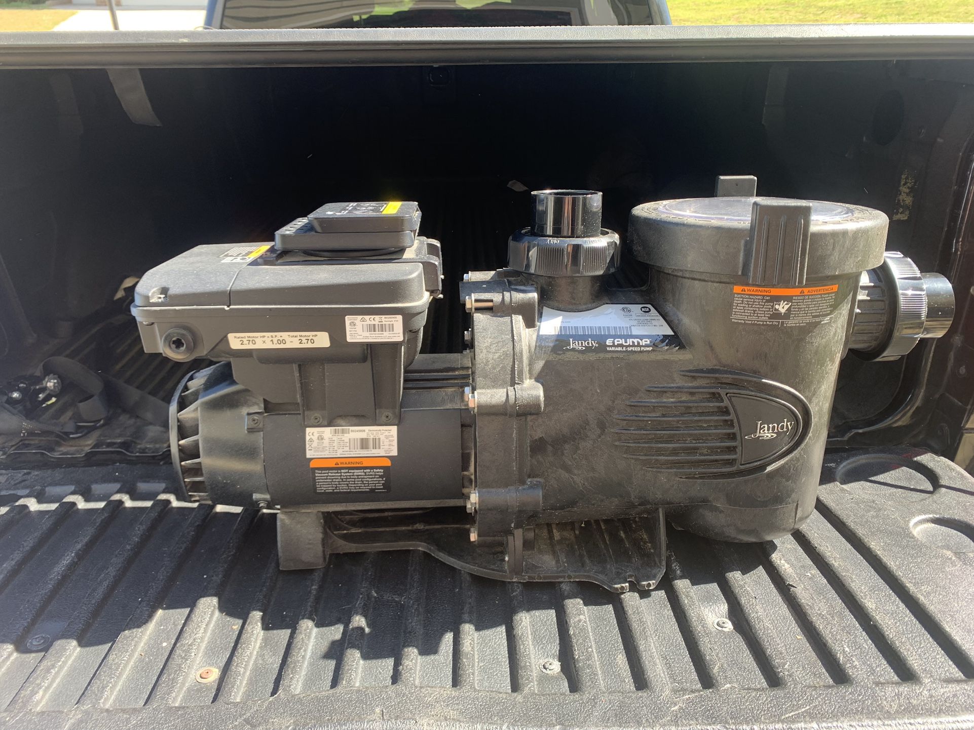 Jandy Variable Speed Pump 2.7 HP