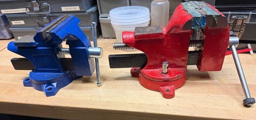 2 vices,  Irwin blue vice  4 1\2” is new
