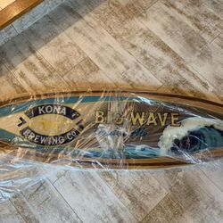 Kona Brewing Company 5 Foot Surfboard Decoration Mirror Big Wave Golden Ale