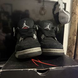 Jordan 4 Black Canvas