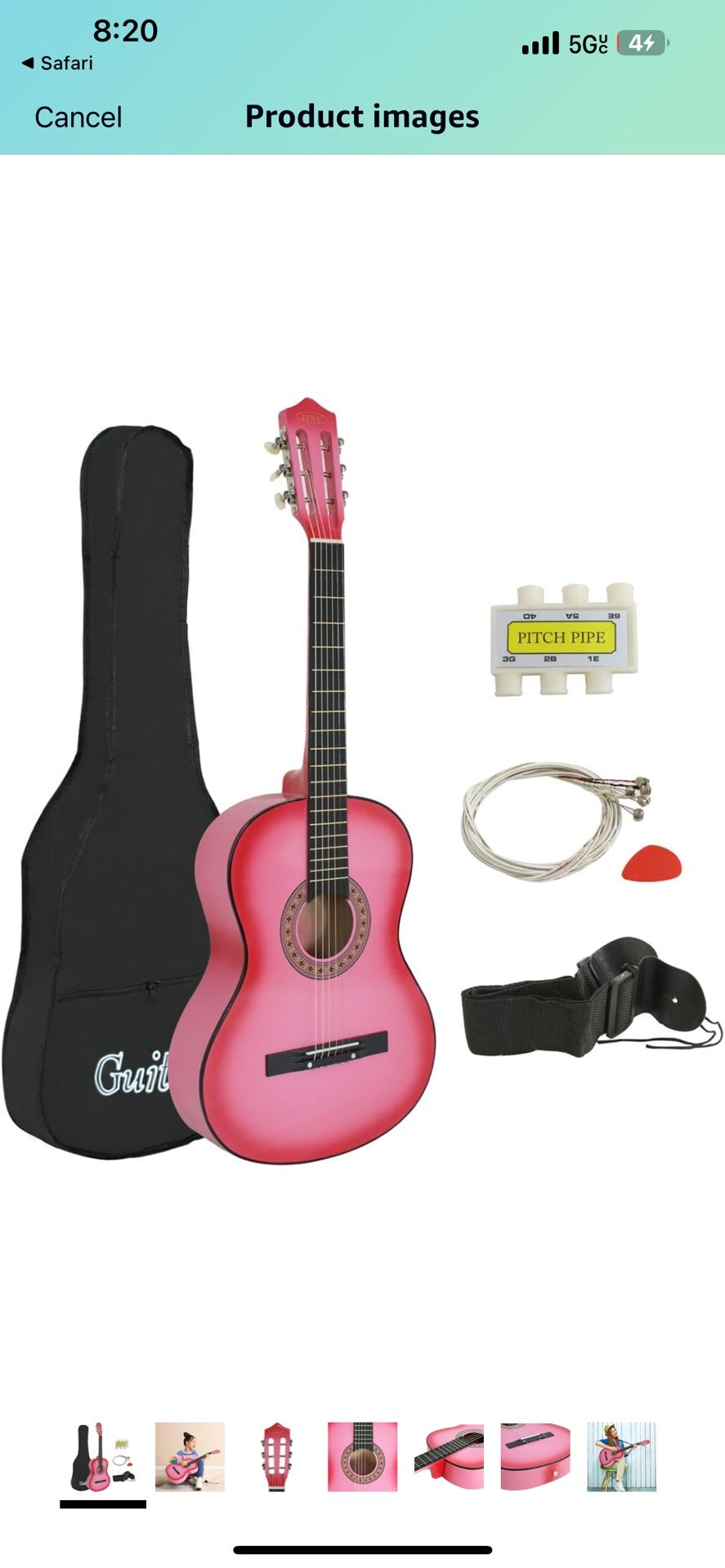 38 inch Acoustic Guitar Full Size Beginners Package Kit for Right-handed
