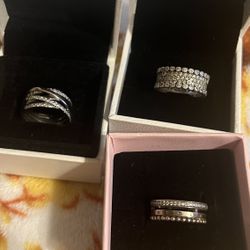 Pandora Rings Size 6-7