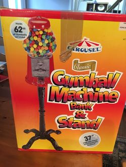 Gum Ball Machine Bank & Stand