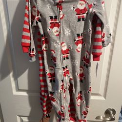 Carter's Christmas Sleeper Pajamas Set of 2 Santa & Reindeer Fleece 2T