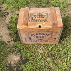 Old Playboy Bar Crate