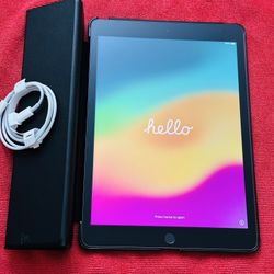 Apple IPad 9th Generation & Case , Charger