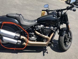 Stock exhaust from 2018 Harley fat bob