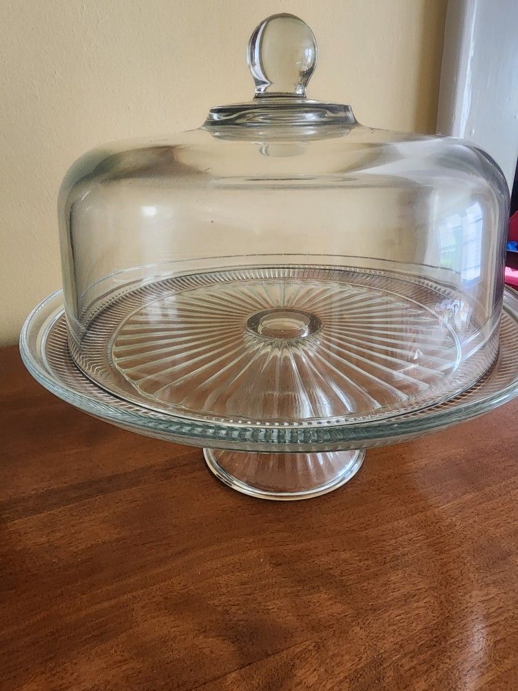 Antique Cake Plate With Cover