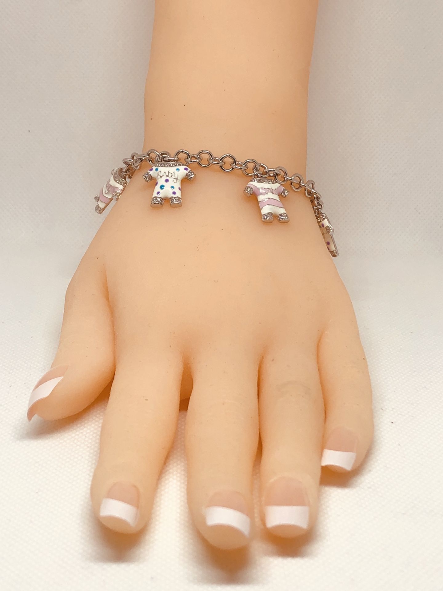 BABY CHARMS BRACELET” - SOLID 925 STERLING SILVER