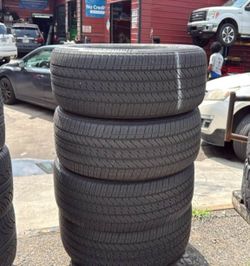 275 50 22 Bridgestone Alenza Set of 4 Used