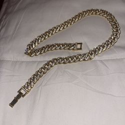 14k Gold plated Cuban 