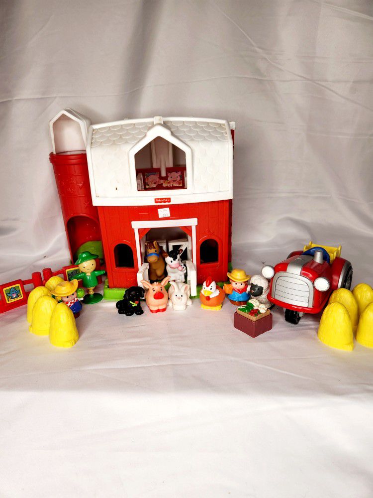 Large Fisher-price Little People Farm Set.  