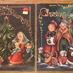 Lot of 2 Jo Sonja painting pattern books folk art Christmas vintage 1980s