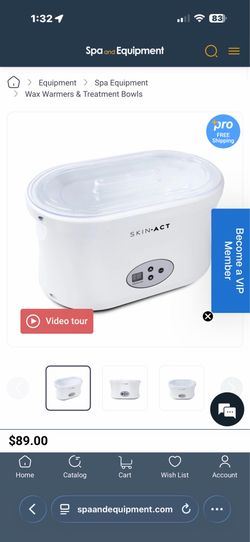 Skin Act Paraffin Wax Warmer — Like New + Paraffin Included