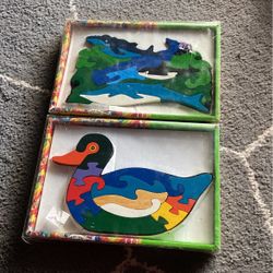 Like New Wood Puzzles. 6$ Each Or 2/10$ 
