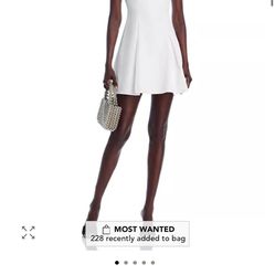 White short halter dress -Bloomingdale’s