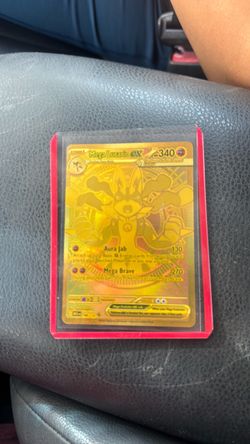 Mega Lucario EX Gold Pokémon Card