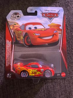 Disney Pixar Cars Lightning McQueen Racing Wheels FLM20 Mattel Metal