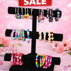 Homemade Beaded Charm Bracelets For Sale