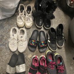 Women’s  Used Name Brand Sneakers ,Boots & Slides