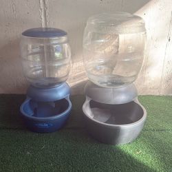 Pet Self Feeder And Watering Bowls