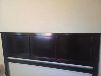 Espresso King bed frame