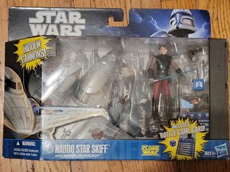 Star Wars Clone Wars Naboo Star Skiff with Anakin Skywalker