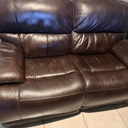Leather Loveseat Recliner