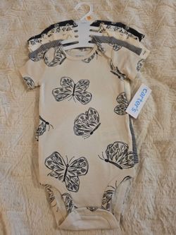 Carters 5 piece butterfly onesie