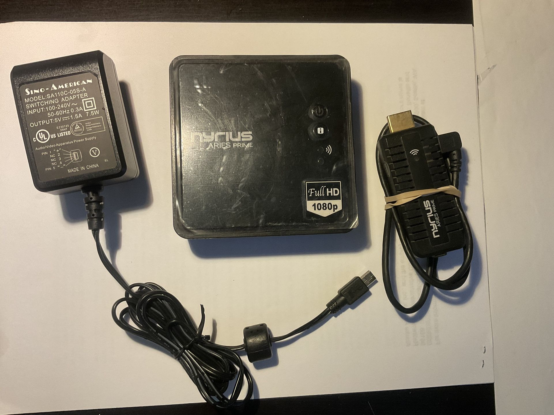 Aries Prime Wireless Video HDMI Transmitter & Receiver for Streaming HD 1080p 3D Video & Digital Audio