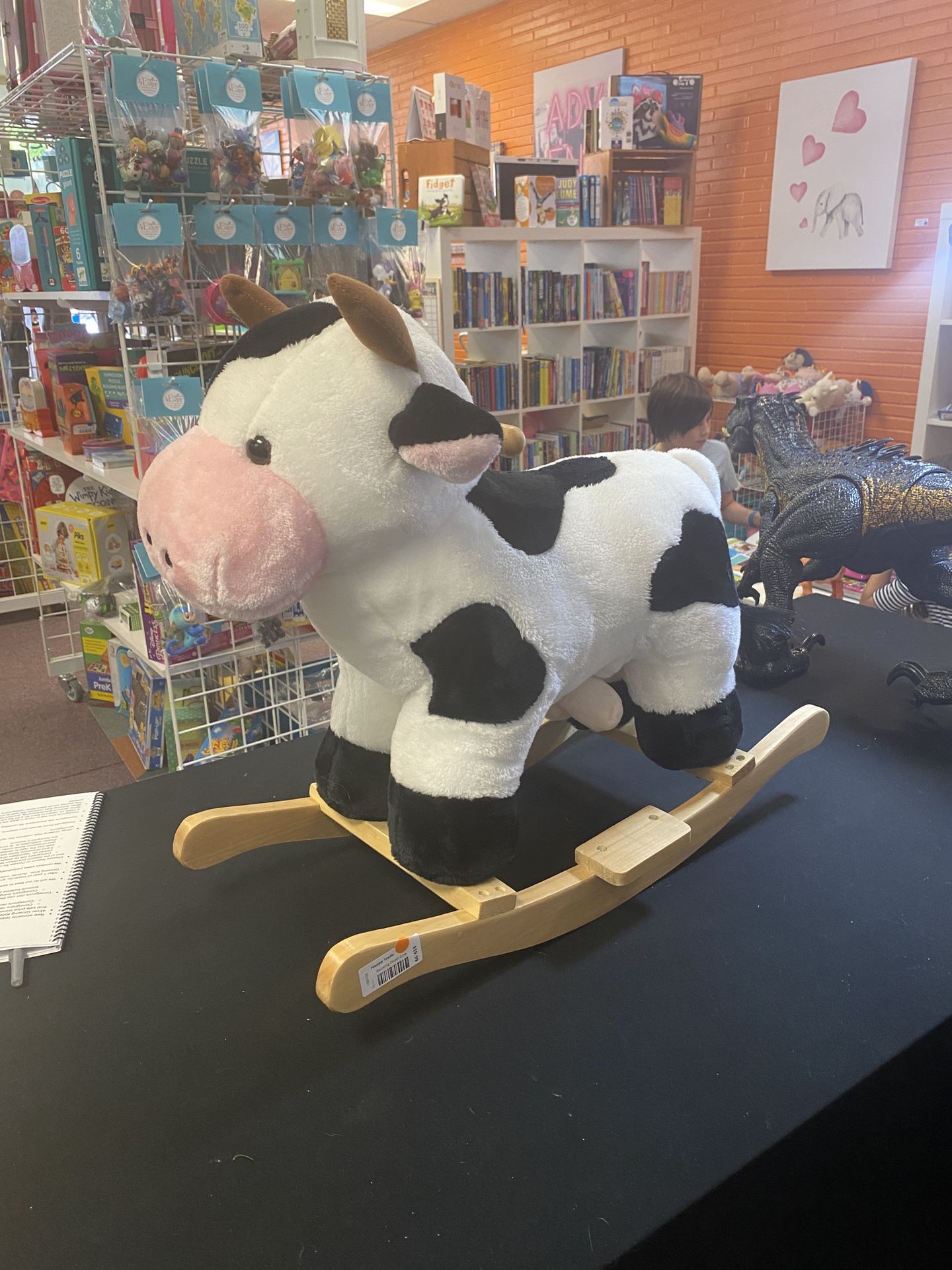Plush Rocking Cow